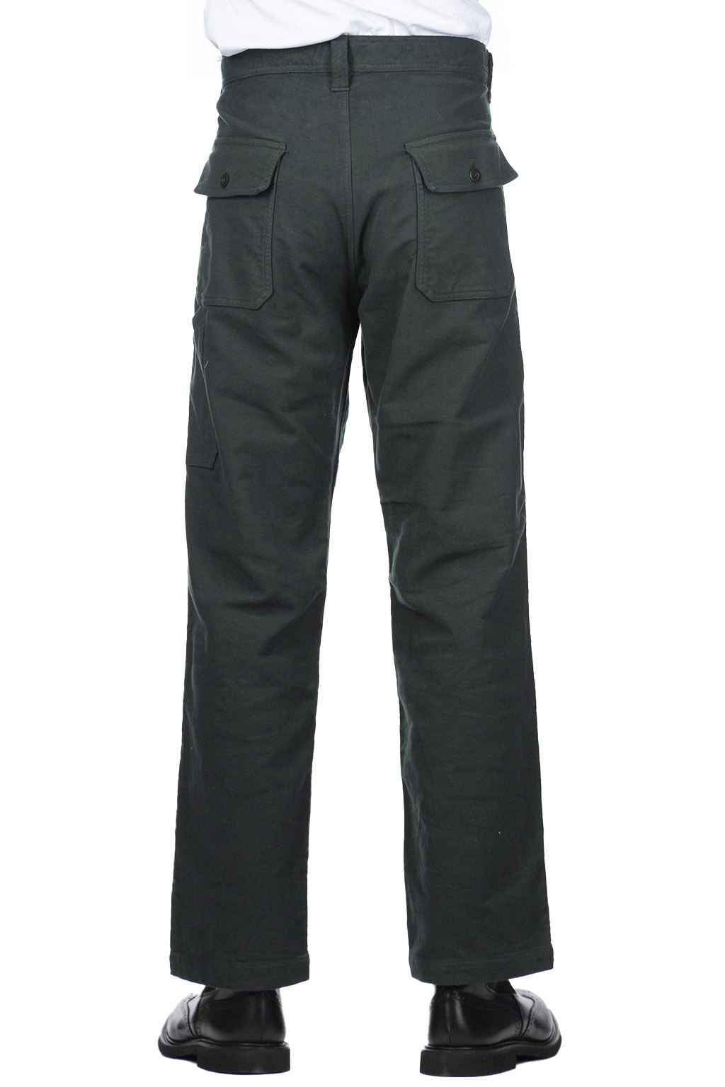 ts(s) - Garment Dye Cotton Moleskin Stretch Cloth Fatigue Pants-Green